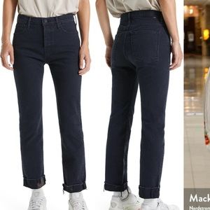 NWT MOTHER Superior Scrapper Ankle Fray in Who’s Sorry Now faded black wash 24